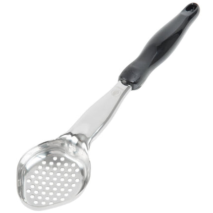 Thìa Múc Oval Có Lỗ Vollrath 6422220 59 ml Tay Cầm Nylon Đen Cao Cấp Thép Không Gỉ