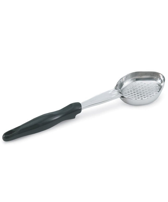 Thìa Múc Oval Có Lỗ Vollrath 6422220 59 ml Tay Cầm Nylon Đen Cao Cấp Thép Không Gỉ