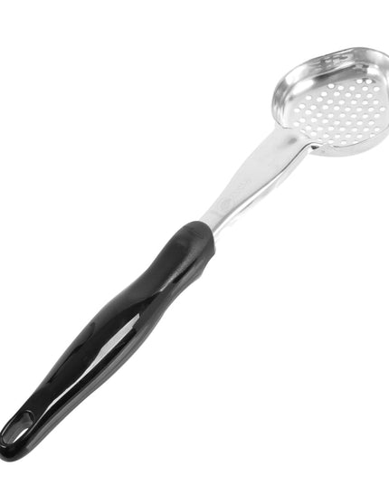 Thìa Múc Oval Có Lỗ Vollrath 6422320 89 ml Tay Cầm Nylon Đen Cao Cấp Thép Không Gỉ