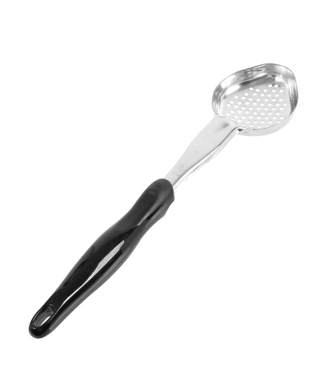 Thìa Múc Oval Có Lỗ Vollrath 6422320 89 ml Tay Cầm Nylon Đen Cao Cấp Thép Không Gỉ