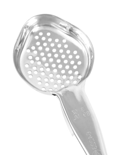 Thìa Múc Oval Có Lỗ Vollrath 6422320 89 ml Tay Cầm Nylon Đen Cao Cấp Thép Không Gỉ
