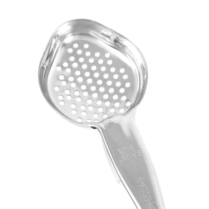 Thìa Múc Oval Có Lỗ Vollrath 6422320 89 ml Tay Cầm Nylon Đen Cao Cấp Thép Không Gỉ