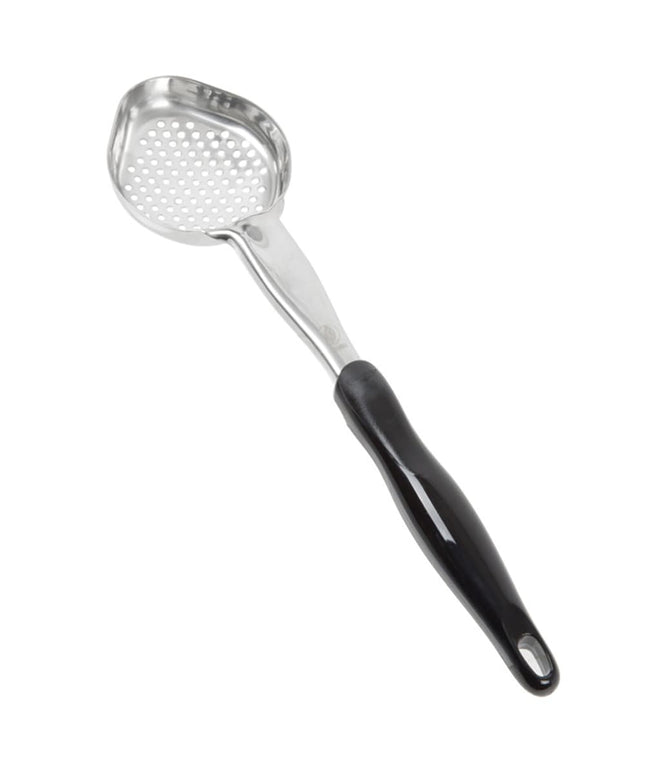 Thìa Múc Oval Có Lỗ Vollrath 6422420 118 ml Tay Cầm Nylon Đen Thép Không Gỉ