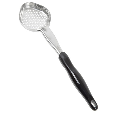 Thìa Múc Oval Có Lỗ Vollrath 6422420 118 ml Tay Cầm Nylon Đen Thép Không Gỉ