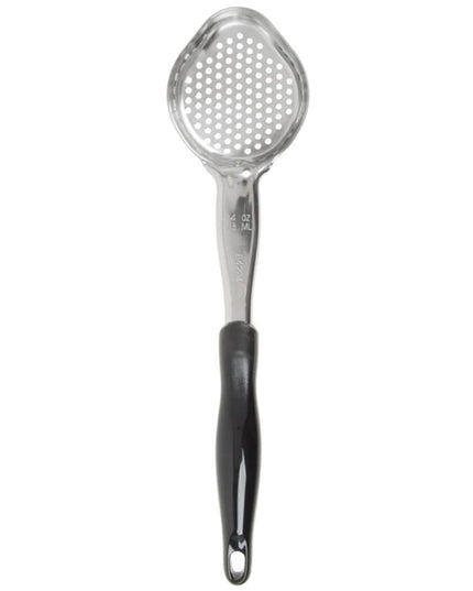 Thìa Múc Oval Có Lỗ Vollrath 6422420 118 ml Tay Cầm Nylon Đen Thép Không Gỉ