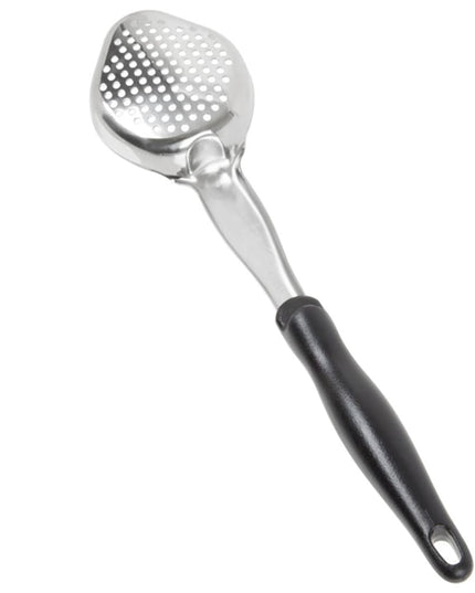 Thìa Múc Oval Có Lỗ Vollrath 6422420 118 ml Tay Cầm Nylon Đen Thép Không Gỉ