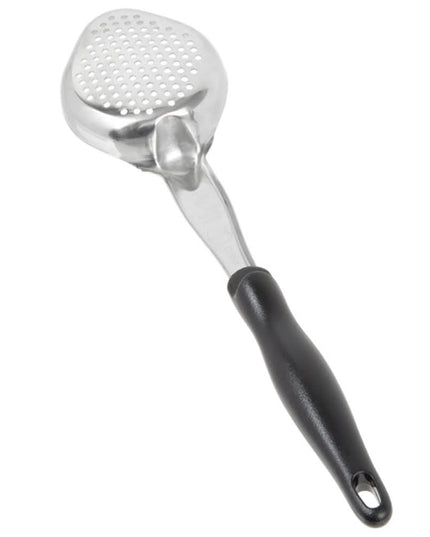 Thìa Múc Oval Có Lỗ Vollrath 6422520 148 ml Tay Cầm Nylon Đen Thép Không Gỉ