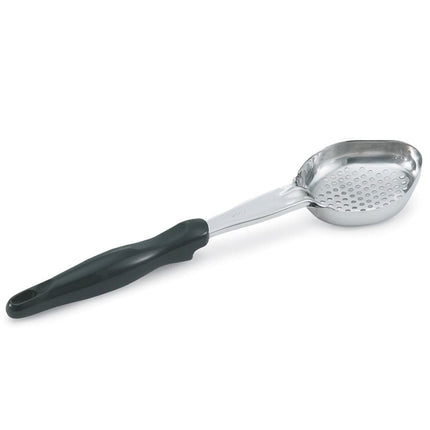 Thìa Múc Oval Có Lỗ Vollrath 6422620 177 ml Tay Cầm Nylon Đen Thép Không Gỉ