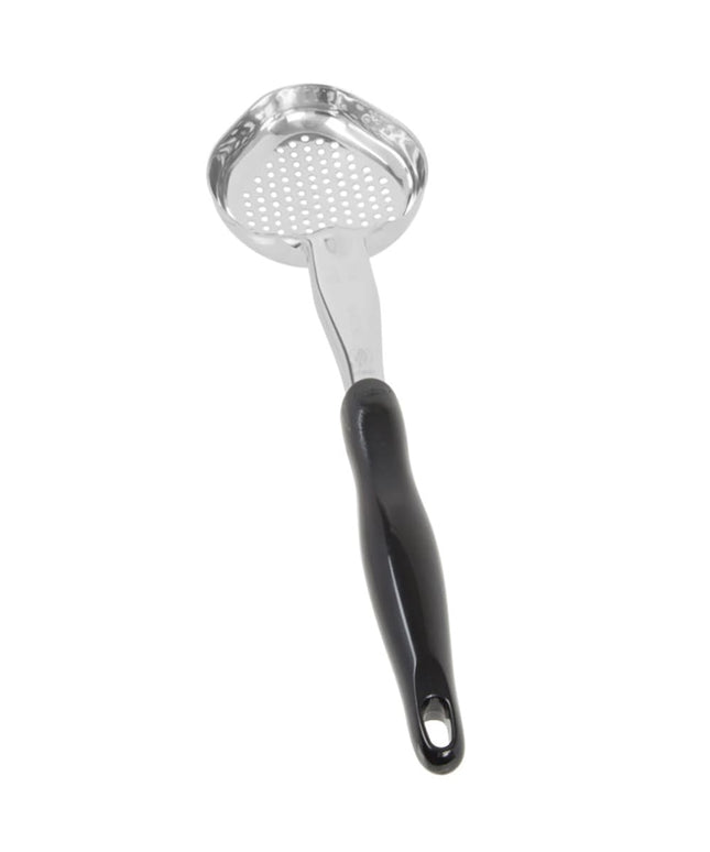 Thìa Múc Oval Có Lỗ Vollrath 6422620 177 ml Tay Cầm Nylon Đen Thép Không Gỉ