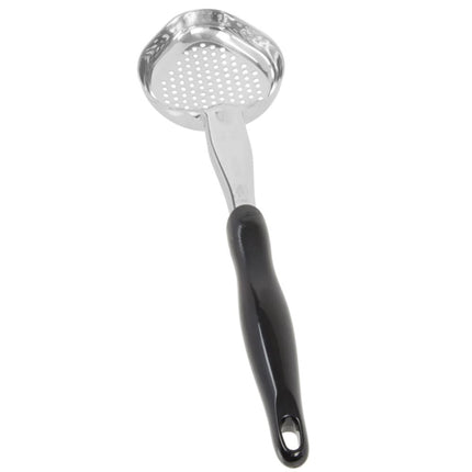 Thìa Múc Oval Có Lỗ Vollrath 6422620 177 ml Tay Cầm Nylon Đen Thép Không Gỉ