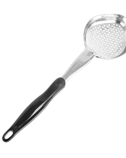 Thìa Múc Oval Có Lỗ Vollrath 6422820 237 ml Tay Cầm Nylon Đen Thép Không Gỉ