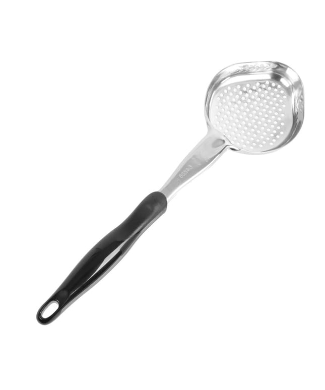 Thìa Múc Oval Có Lỗ Vollrath 6422820 237 ml Tay Cầm Nylon Đen Thép Không Gỉ