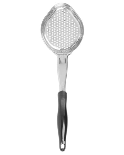 Thìa Múc Oval Có Lỗ Vollrath 6422820 237 ml Tay Cầm Nylon Đen Thép Không Gỉ