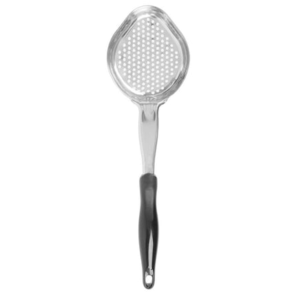 Thìa Múc Oval Có Lỗ Vollrath 6422820 237 ml Tay Cầm Nylon Đen Thép Không Gỉ