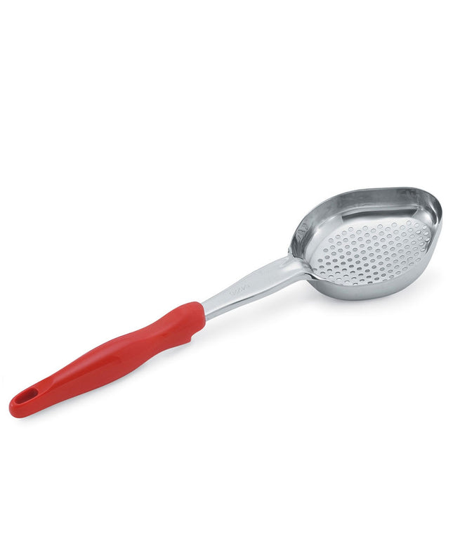 Thìa Múc Oval Có Lỗ Vollrath 6422865 237 ml Tay Cầm Nylon Cam Thép Không Gỉ