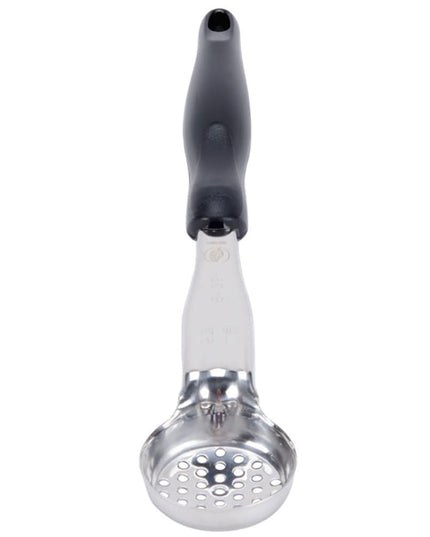 Thìa Chia Phần Tròn Có Lỗ Vollrath 6432120 30 ml - Tay Cầm Nylon Màu Đen, Cao Cấp, Thép Không Gỉ
