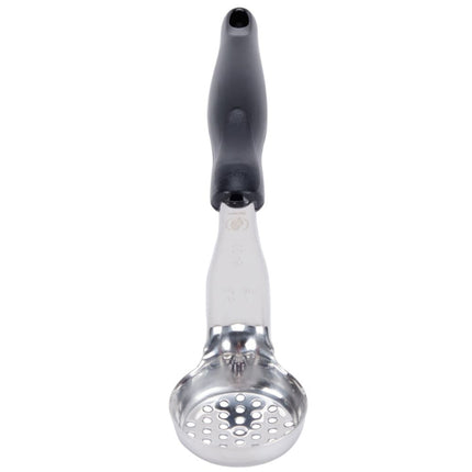 Thìa Chia Phần Tròn Có Lỗ Vollrath 6432120 30 ml - Tay Cầm Nylon Màu Đen, Cao Cấp, Thép Không Gỉ