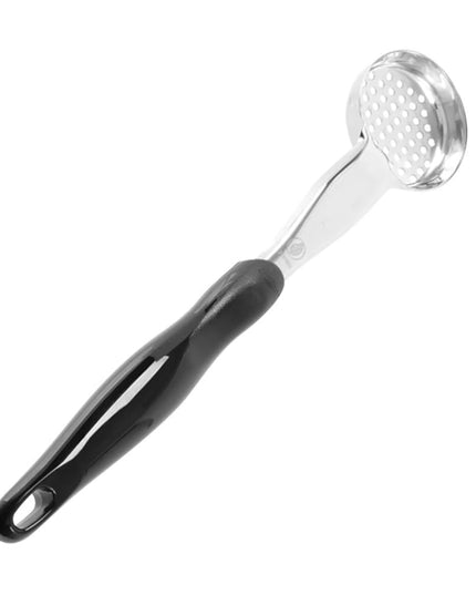 Thìa Chia Phần Tròn Có Lỗ Vollrath 6432220 59 ml - Tay Cầm Nylon Màu Đen, Cao Cấp, Thép Không Gỉ