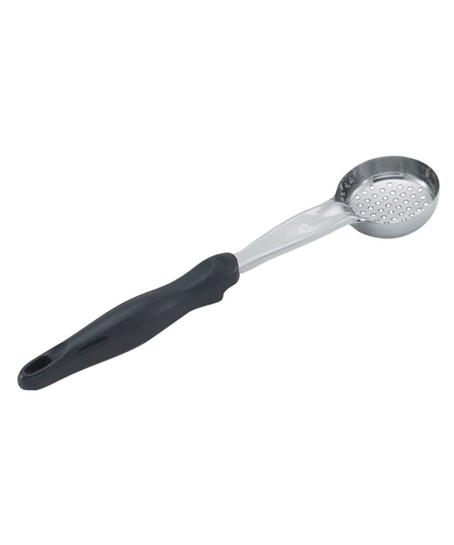 Thìa Chia Phần Tròn Có Lỗ Vollrath 6432220 59 ml - Tay Cầm Nylon Màu Đen, Cao Cấp, Thép Không Gỉ