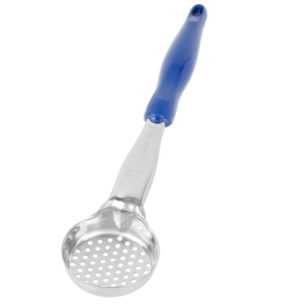 Thìa Múc Tròn Có Lỗ Vollrath 6432230 59 ml Tay Cầm Nylon Xanh Dương Cao Cấp Thép Không Gỉ