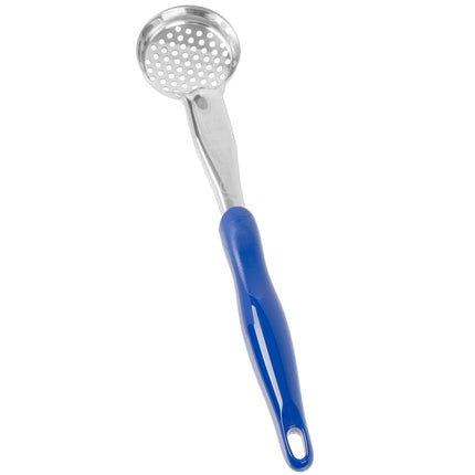 Thìa Múc Tròn Có Lỗ Vollrath 6432230 59 ml Tay Cầm Nylon Xanh Dương Cao Cấp Thép Không Gỉ