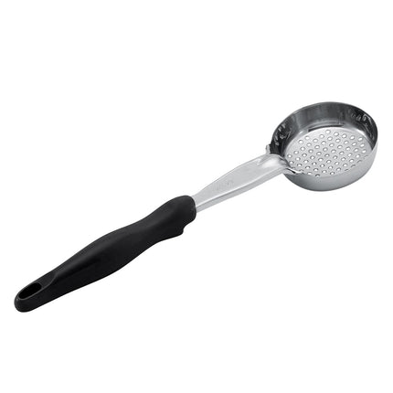 Muỗng Múc Tròn Có Lỗ Vollrath 6432420 118 ml Tay Cầm Nylon Đen Hạng Nặng Thép Không Gỉ