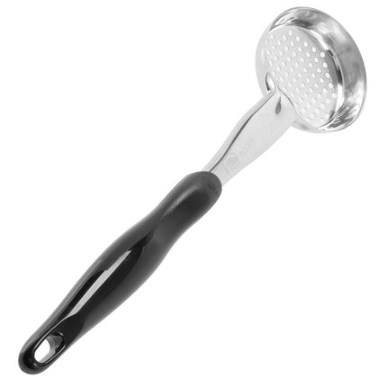 Muỗng Múc Tròn Có Lỗ Vollrath 6432420 118 ml Tay Cầm Nylon Đen Hạng Nặng Thép Không Gỉ
