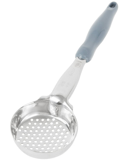 Thìa Múc Tròn Có Lỗ Vollrath 6432445 118 ml Tay Cầm Nylon Xám Thép Không Gỉ