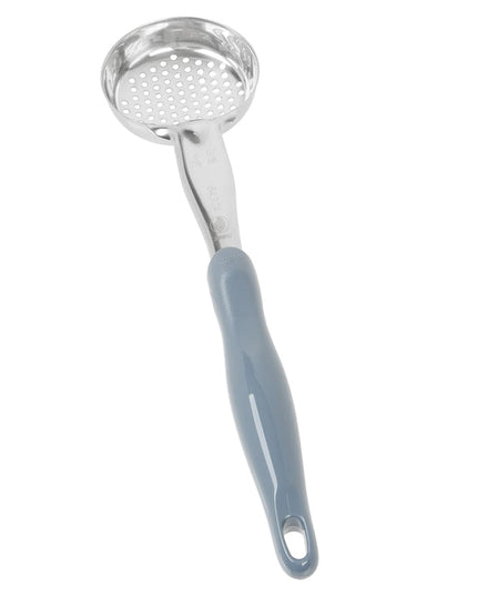 Thìa Múc Tròn Có Lỗ Vollrath 6432445 118 ml Tay Cầm Nylon Xám Thép Không Gỉ