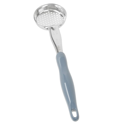 Thìa Múc Tròn Có Lỗ Vollrath 6432445 118 ml Tay Cầm Nylon Xám Thép Không Gỉ