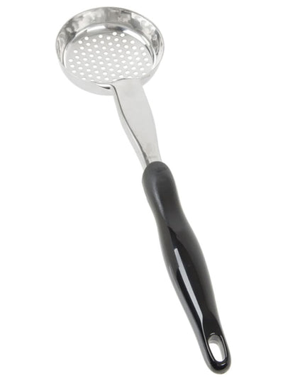 Muỗng Múc Tròn Có Lỗ Vollrath 6432520 148 ml Tay Cầm Nylon Đen Hạng Nặng Thép Không Gỉ