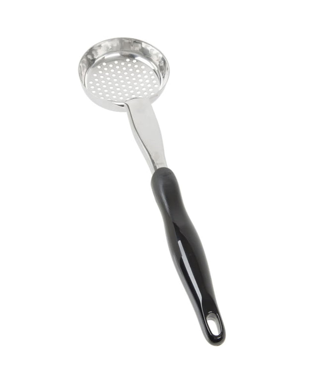 Muỗng Múc Tròn Có Lỗ Vollrath 6432520 148 ml Tay Cầm Nylon Đen Hạng Nặng Thép Không Gỉ