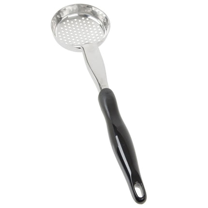 Muỗng Múc Tròn Có Lỗ Vollrath 6432520 148 ml Tay Cầm Nylon Đen Hạng Nặng Thép Không Gỉ