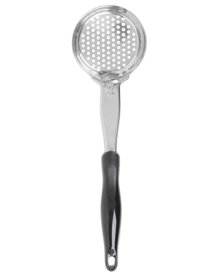 Muỗng Múc Tròn Có Lỗ Vollrath 6432520 148 ml Tay Cầm Nylon Đen Hạng Nặng Thép Không Gỉ