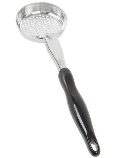 Thìa Chia Phần Tròn Có Lỗ Vollrath 6432620 177 ml - Tay Cầm Nylon Màu Đen, Cao Cấp, Thép Không Gỉ