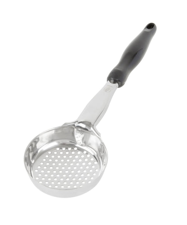 Thìa Chia Phần Tròn Có Lỗ Vollrath 6432620 177 ml - Tay Cầm Nylon Màu Đen, Cao Cấp, Thép Không Gỉ