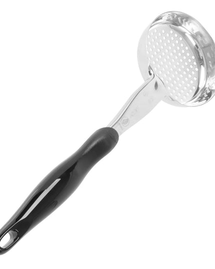 Thìa Chia Phần Tròn Có Lỗ Vollrath 6432820 236 ml - Tay Cầm Nylon Màu Đen, Cao Cấp, Thép Không Gỉ
