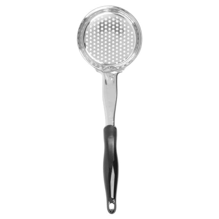 Thìa Chia Phần Tròn Có Lỗ Vollrath 6432820 236 ml - Tay Cầm Nylon Màu Đen, Cao Cấp, Thép Không Gỉ