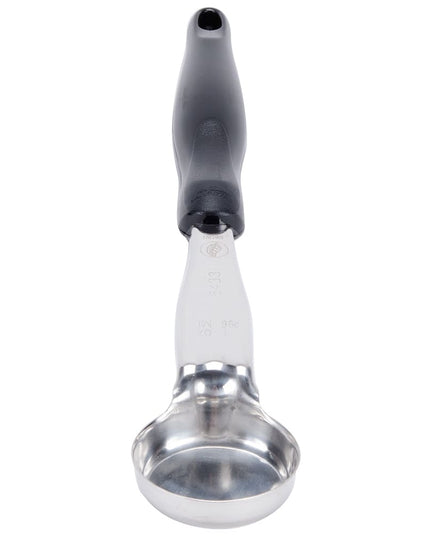 Muỗng Múc Tròn Không Lỗ Vollrath 6433120 30 ml Tay Cầm Nylon Đen Hạng Nặng Thép Không Gỉ