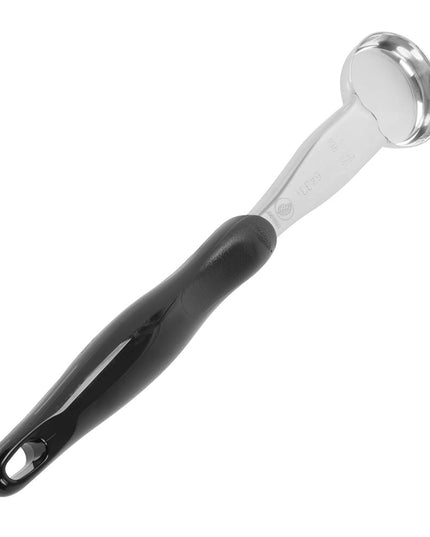 Muỗng Múc Tròn Không Lỗ Vollrath 6433120 30 ml Tay Cầm Nylon Đen Hạng Nặng Thép Không Gỉ