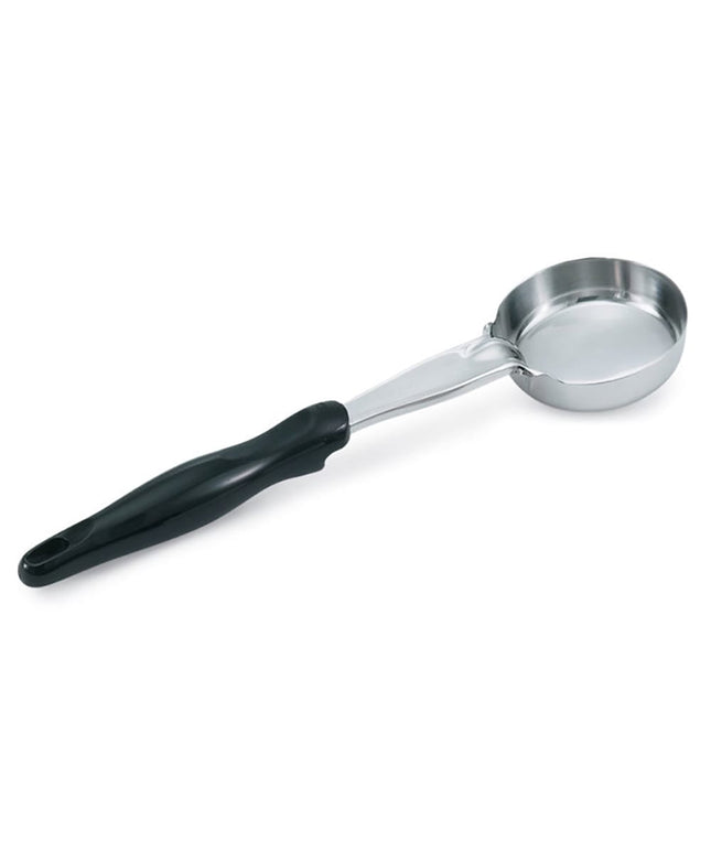Muỗng Múc Tròn Không Lỗ Vollrath 6433320 89 ml Tay Cầm Nylon Đen Hạng Nặng Thép Không Gỉ