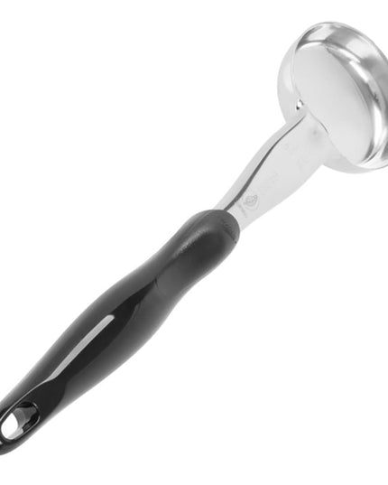 Muỗng Múc Tròn Không Lỗ Vollrath 6433320 89 ml Tay Cầm Nylon Đen Hạng Nặng Thép Không Gỉ