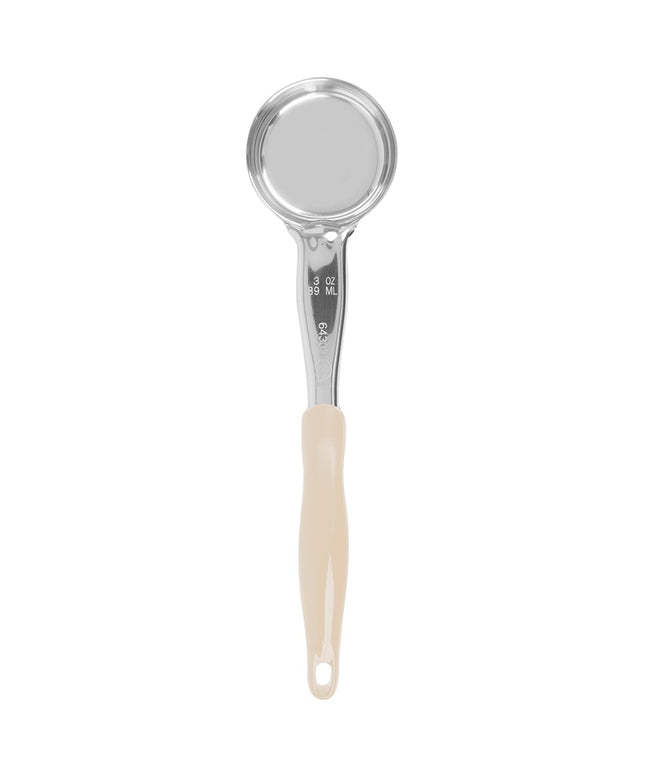 Muỗng Múc Tròn Không Lỗ Vollrath 6433335 89 ml Tay Cầm Nylon Ngà Hạng Nặng Thép Không Gỉ
