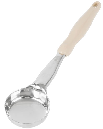 Muỗng Múc Tròn Không Lỗ Vollrath 6433335 89 ml Tay Cầm Nylon Ngà Hạng Nặng Thép Không Gỉ