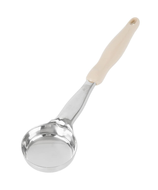 Muỗng Múc Tròn Không Lỗ Vollrath 6433335 89 ml Tay Cầm Nylon Ngà Hạng Nặng Thép Không Gỉ