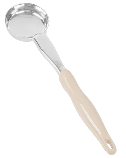 Muỗng Múc Tròn Không Lỗ Vollrath 6433335 89 ml Tay Cầm Nylon Ngà Hạng Nặng Thép Không Gỉ