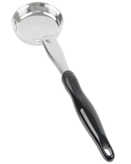 Muỗng Múc Tròn Không Lỗ Vollrath 6433520 148 ml Tay Cầm Nylon Đen Hạng Nặng Thép Không Gỉ