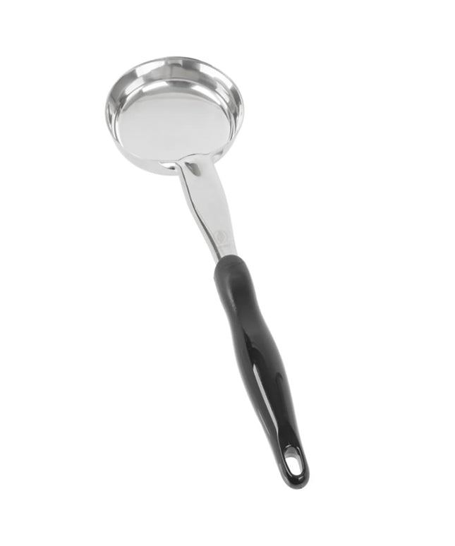 Muỗng Múc Tròn Không Lỗ Vollrath 6433620 177 ml Tay Cầm Nylon Đen Hạng Nặng Thép Không Gỉ