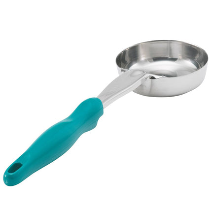 Thìa Chia Phần Tròn Đặc Vollrath 6433655 177 ml - Tay Cầm Nylon Màu Xanh Mòng Két, Cao Cấp, Thép Không Gỉ