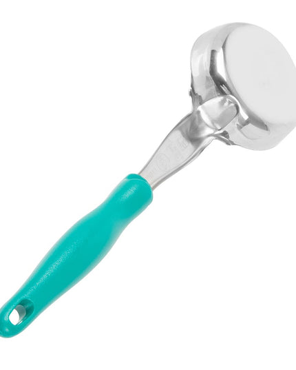Thìa Chia Phần Tròn Đặc Vollrath 6433655 177 ml - Tay Cầm Nylon Màu Xanh Mòng Két, Cao Cấp, Thép Không Gỉ